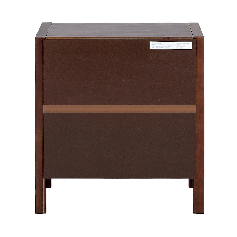 Solid Pine Nightstand with Drawer and Open Shelf
