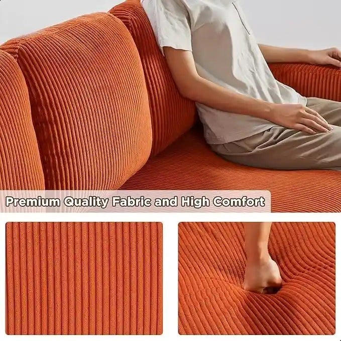 Pull-Out Sleeper Sofa with Storage Chaise, Bookshelves & USB Port