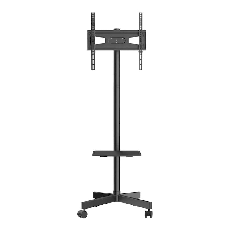 Rolling TV Stand with Wheels and Tray for 23–60 Inch TVs, 62 Inch Height