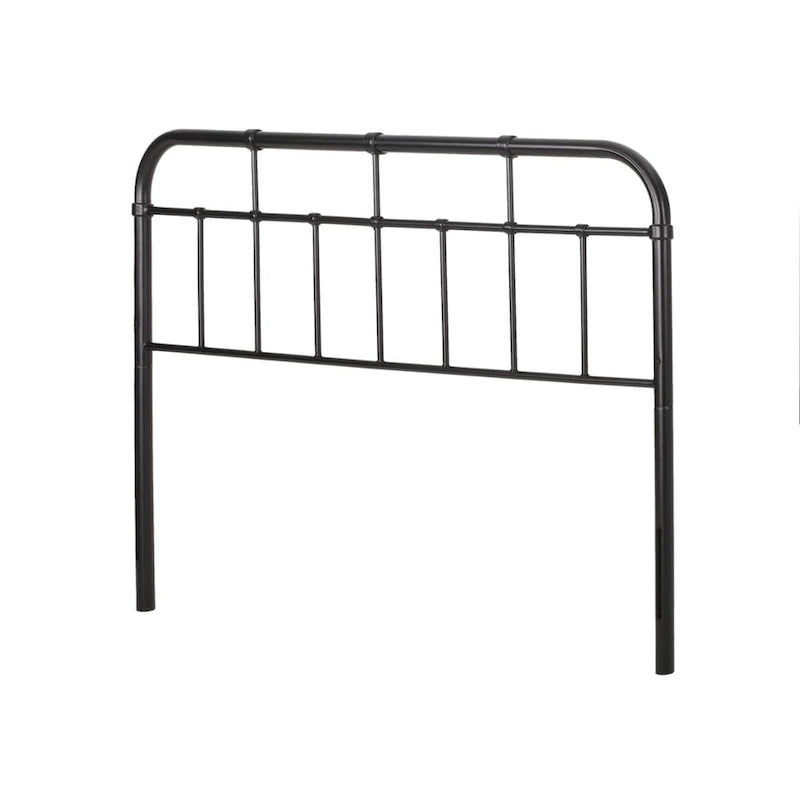Industrial Iron Headboard in Flat Black