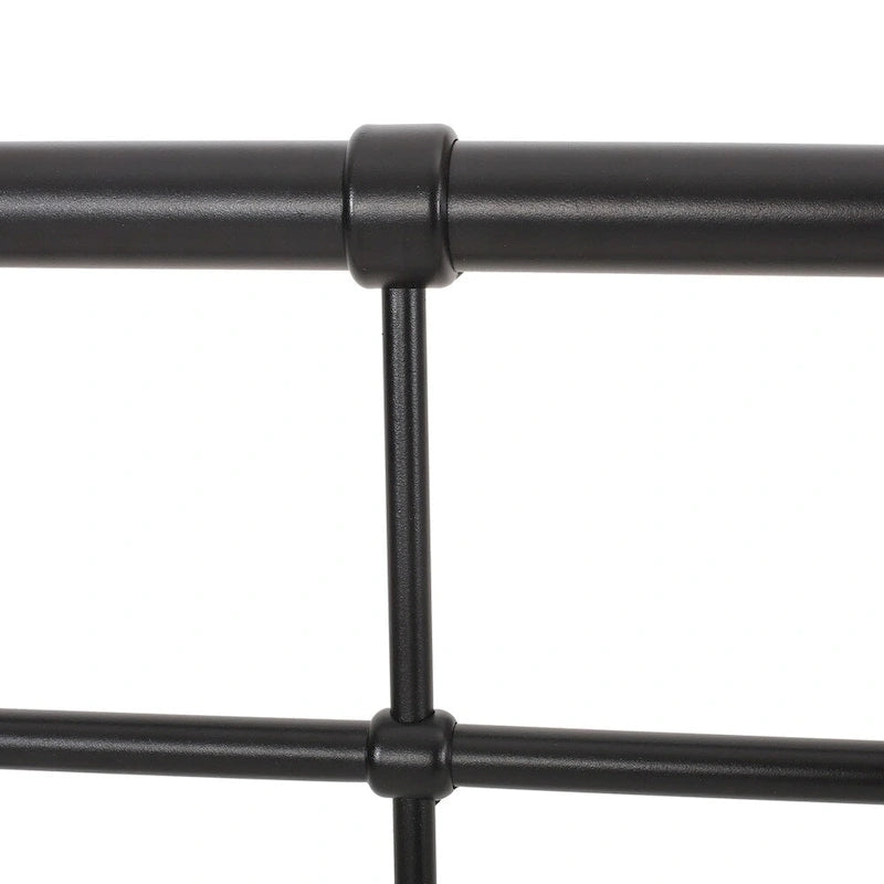 Industrial Iron Headboard in Flat Black