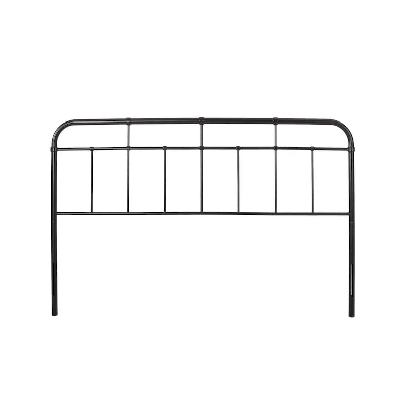 Industrial Iron Headboard in Flat Black