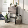 Contemporary 26-inch Wood Compact Writing Desk with Storage