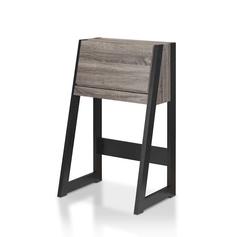 Contemporary 26-inch Wood Compact Writing Desk with Storage