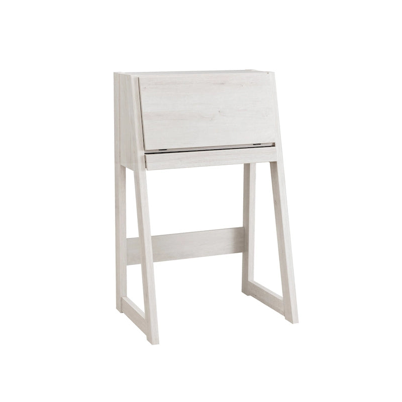 Contemporary 26-inch Wood Compact Writing Desk with Storage