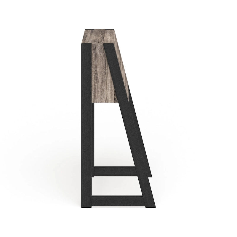 Contemporary 26-inch Wood Compact Writing Desk with Storage