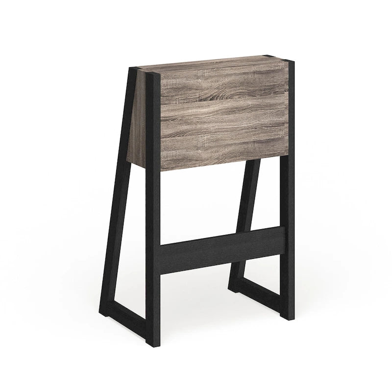 Contemporary 26-inch Wood Compact Writing Desk with Storage