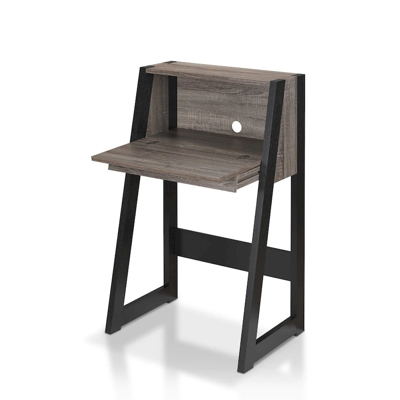 Contemporary 26-inch Wood Compact Writing Desk with Storage