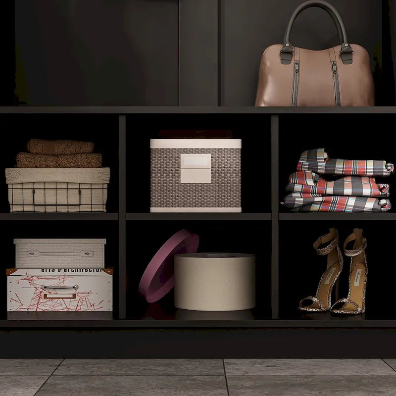 39.8 Wide Entryway Hall Tree with Bench and Shoe Storage
