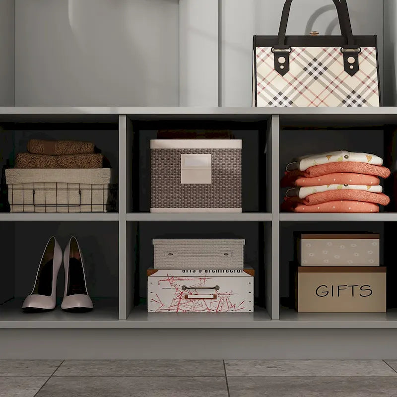 39.8 Wide Entryway Hall Tree with Bench and Shoe Storage