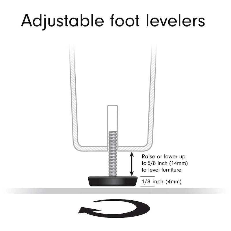 19.63 Wide Round Side Table with Clear Glass Shelf