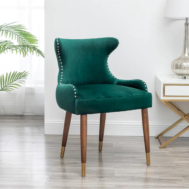 Mid-Century Modern Velvet Accent Chair