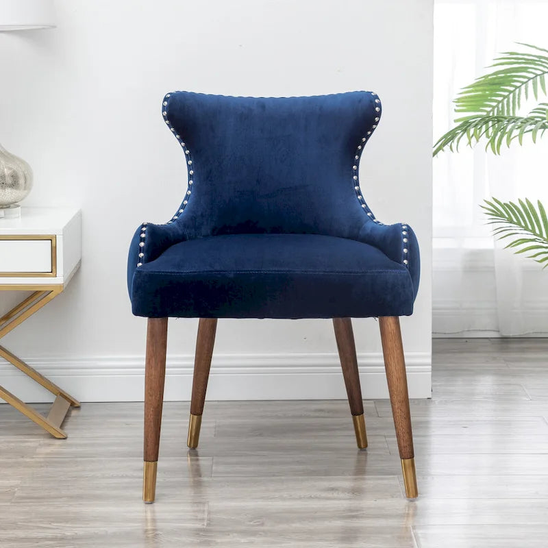 Mid-Century Modern Velvet Accent Chair