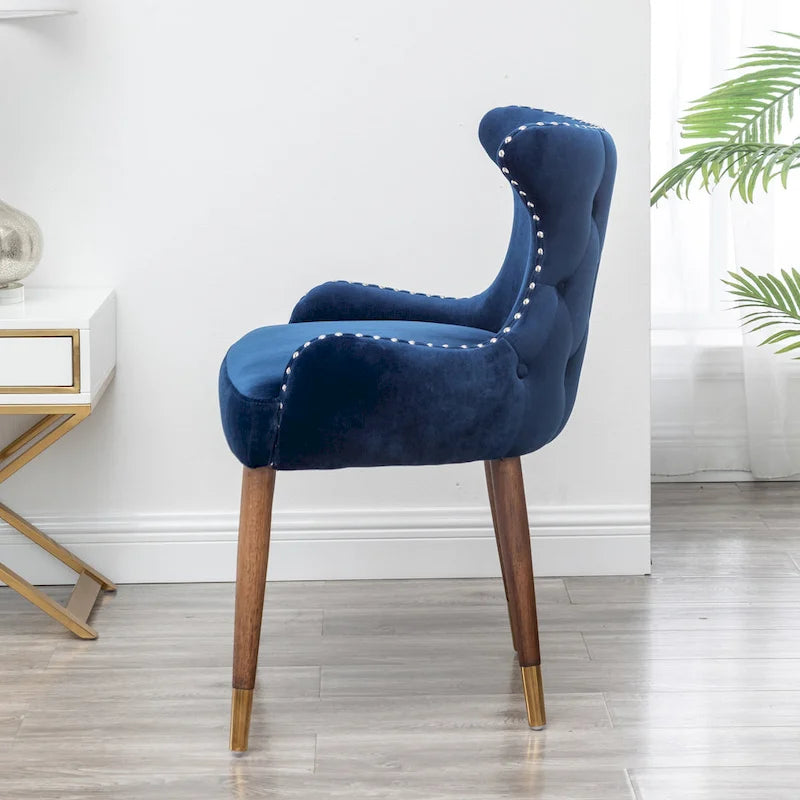 Mid-Century Modern Velvet Accent Chair