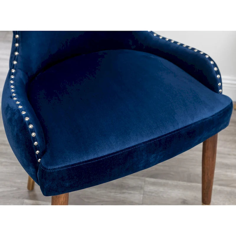 Mid-Century Modern Velvet Accent Chair