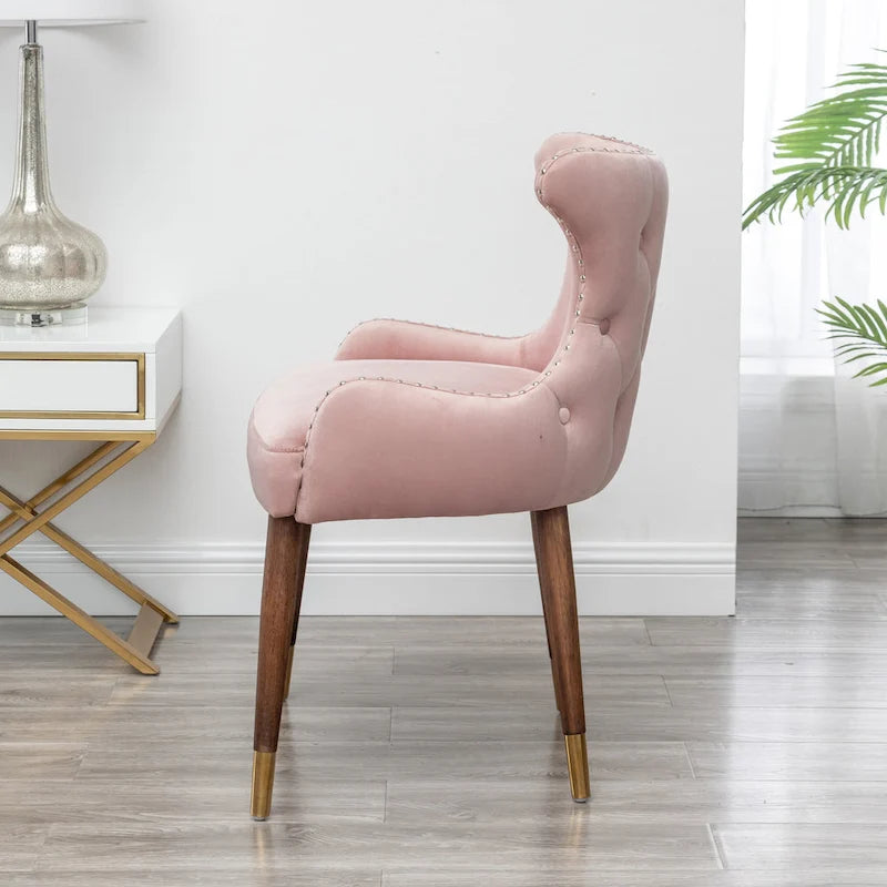 Mid-Century Modern Velvet Accent Chair