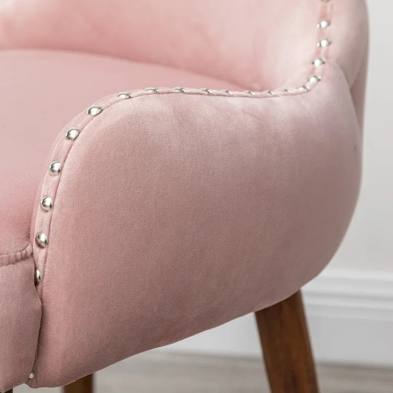 Mid-Century Modern Velvet Accent Chair