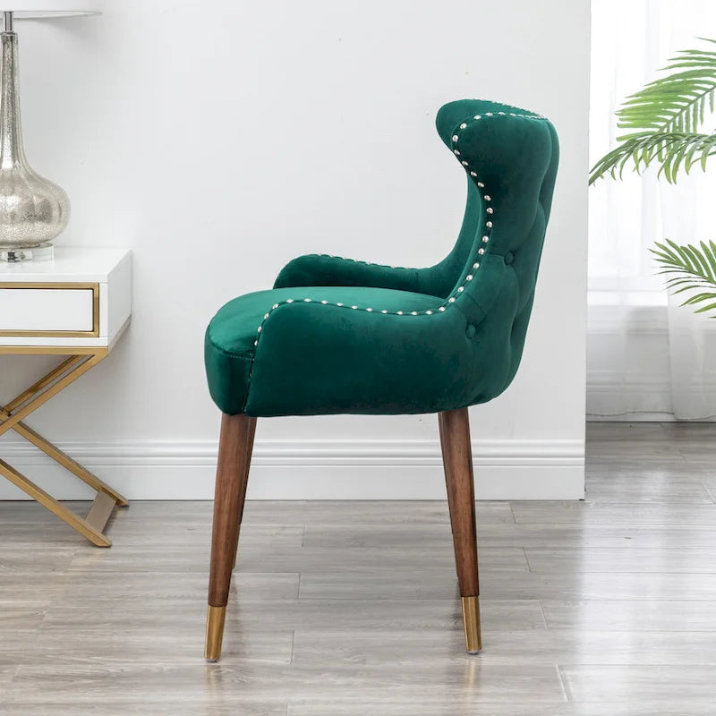 Mid-Century Modern Velvet Accent Chair