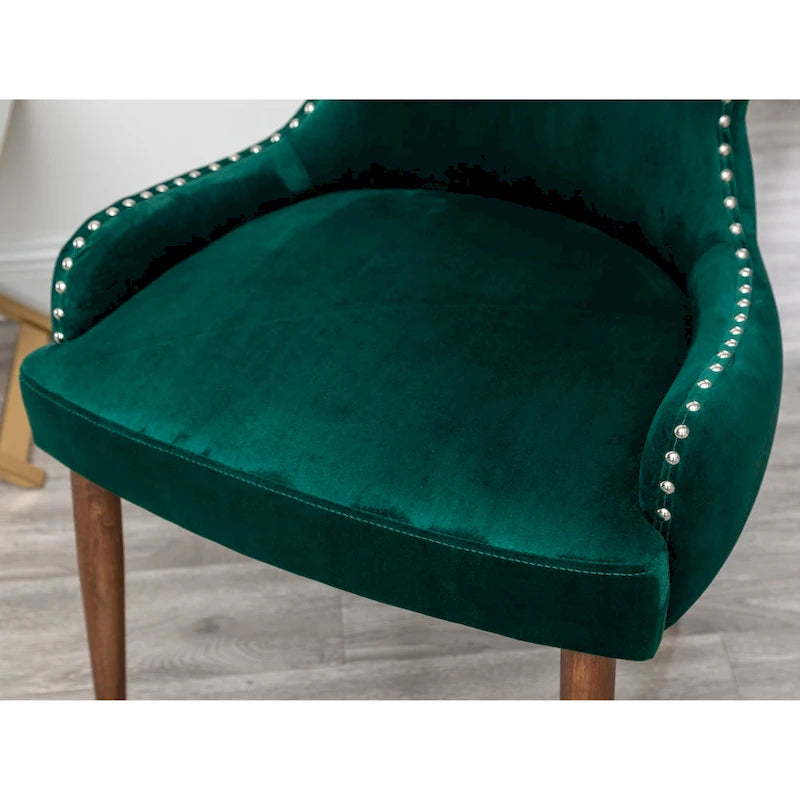 Mid-Century Modern Velvet Accent Chair