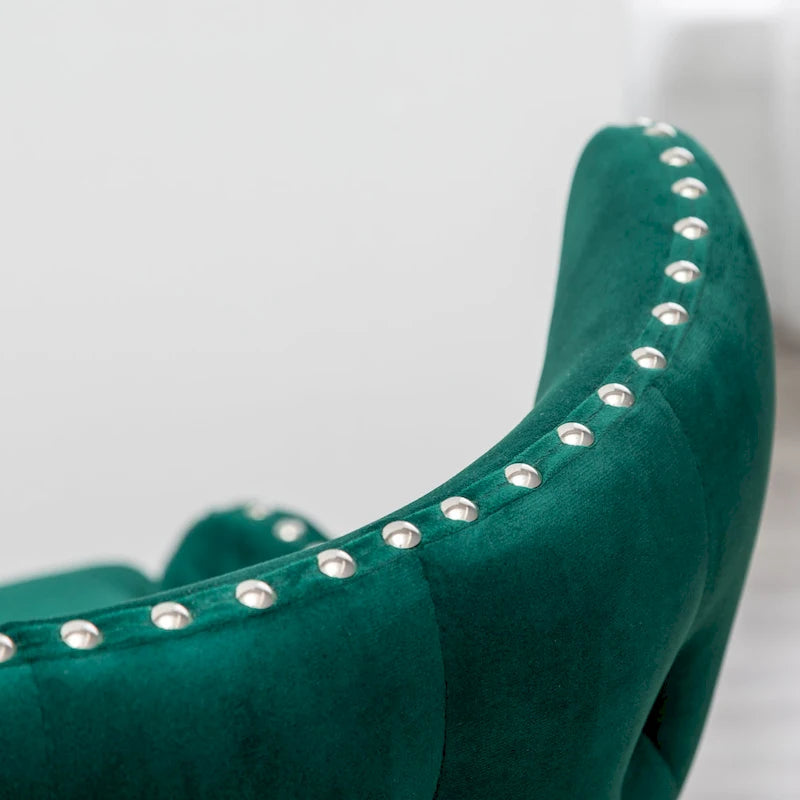 Mid-Century Modern Velvet Accent Chair