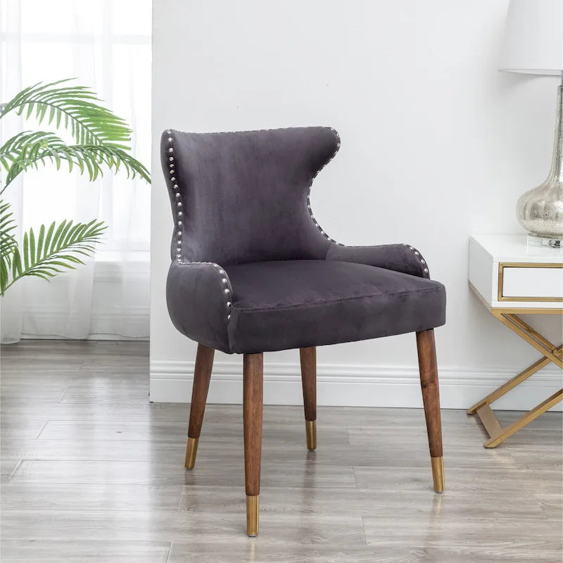 Mid-Century Modern Velvet Accent Chair