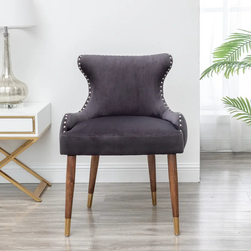 Mid-Century Modern Velvet Accent Chair