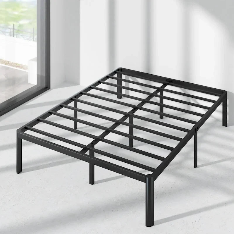 16-Inch Steel Platform Bed Frame with Under-Bed Storage