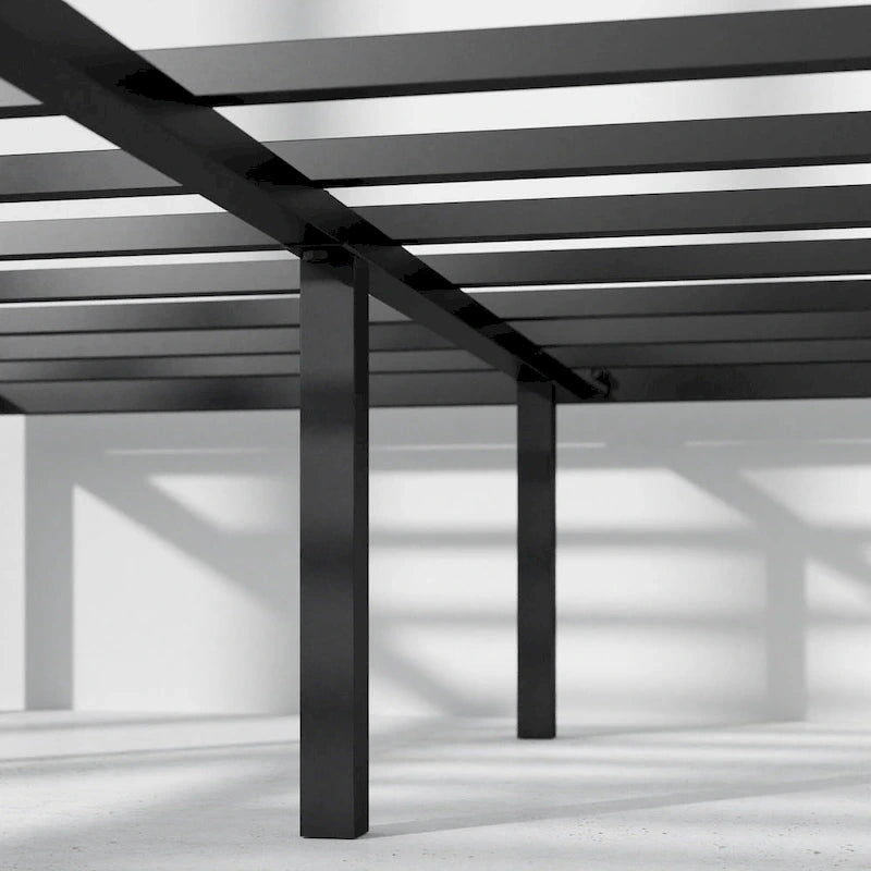 16-Inch Steel Platform Bed Frame with Under-Bed Storage