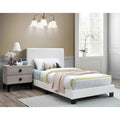 Twin Platform Bed with Low Footboard