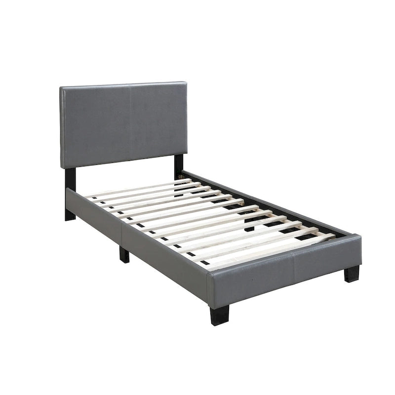 Twin Platform Bed with Low Footboard