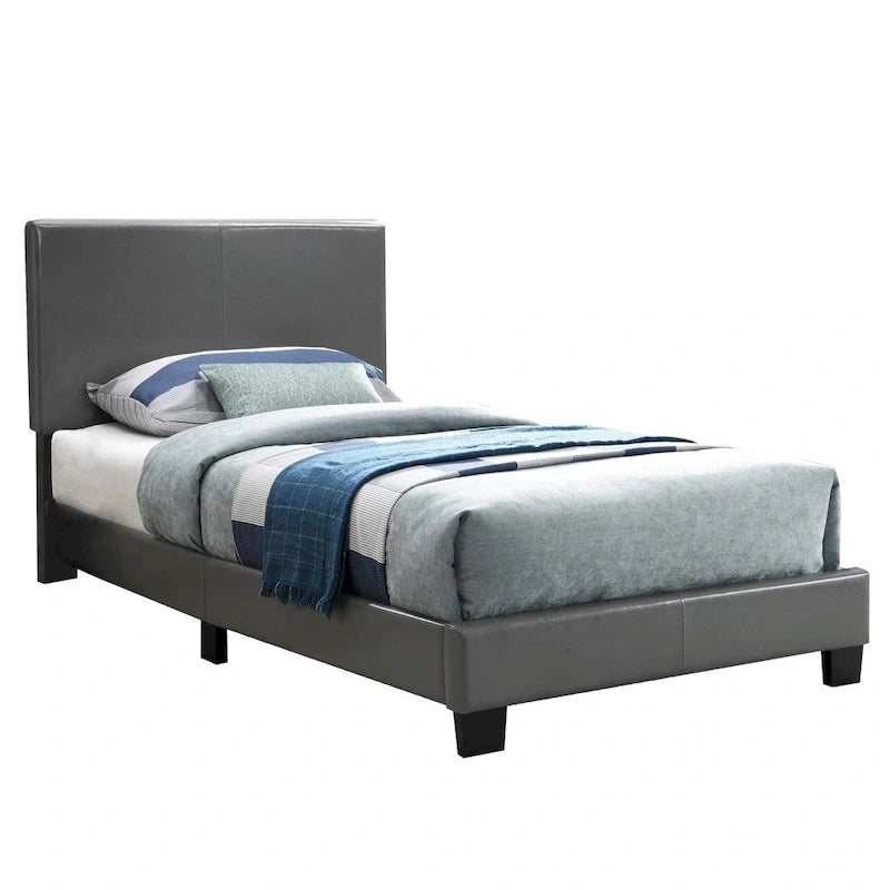 Twin Platform Bed with Low Footboard