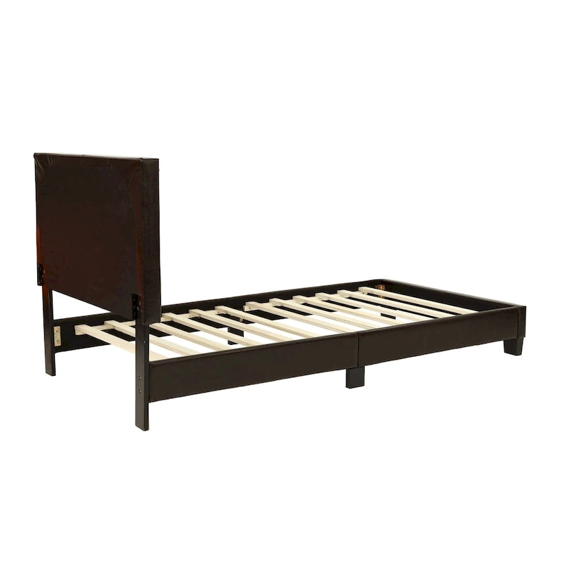 Twin Platform Bed with Low Footboard