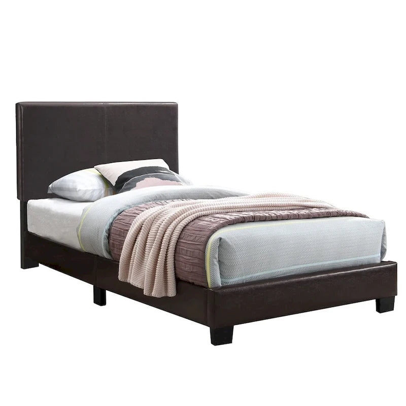Twin Platform Bed with Low Footboard