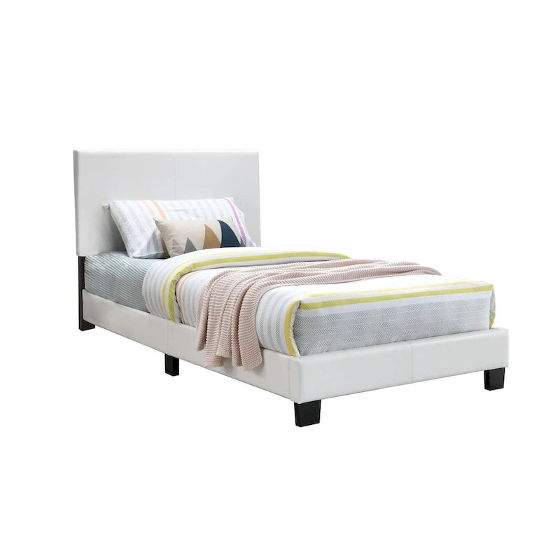 Twin Platform Bed with Low Footboard