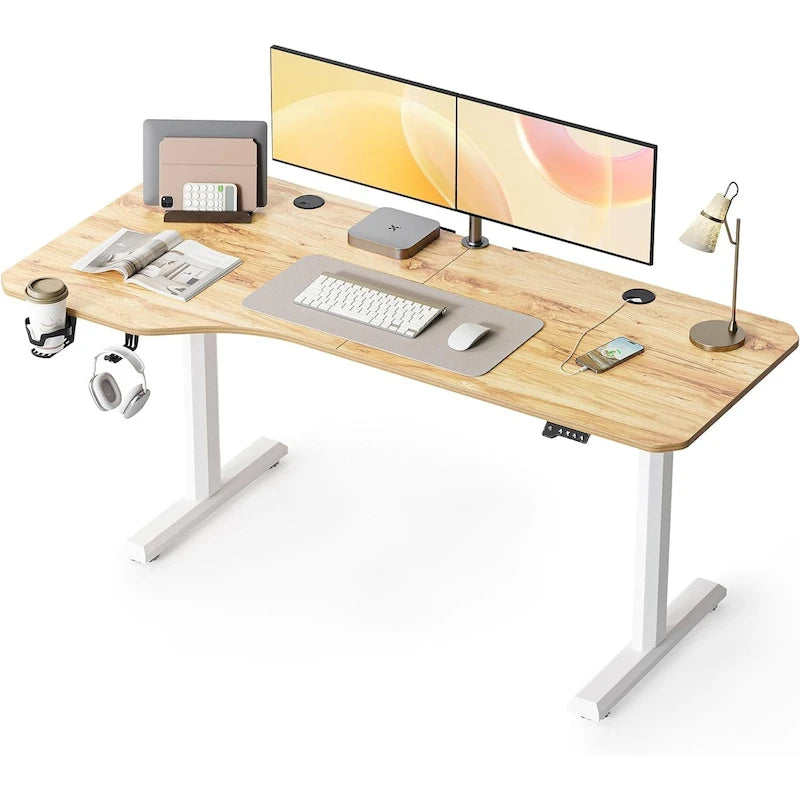 Height Adjustable Electric Standing Desk with Splice Board