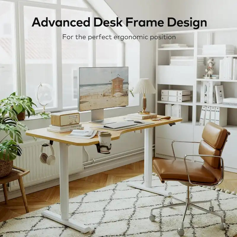 Height Adjustable Electric Standing Desk with Splice Board