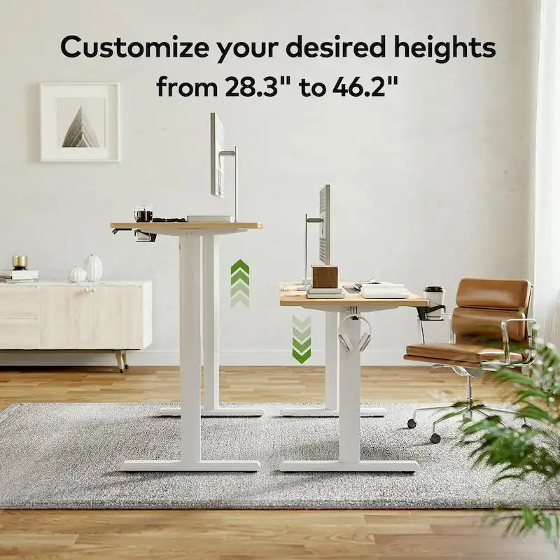 Height Adjustable Electric Standing Desk with Splice Board