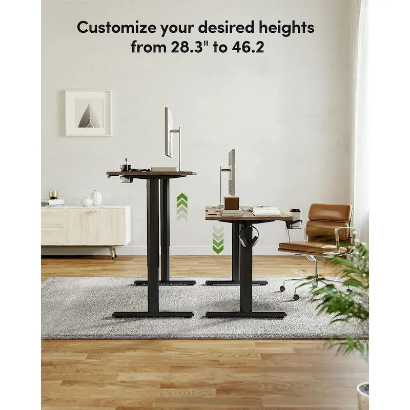 Height Adjustable Electric Standing Desk with Splice Board