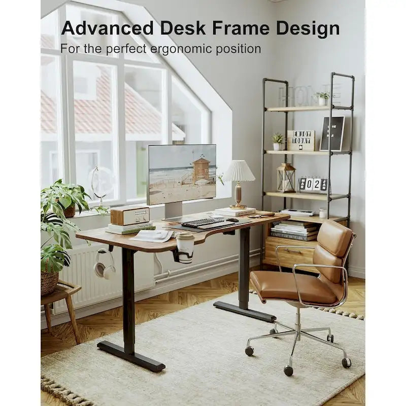 Height Adjustable Electric Standing Desk with Splice Board