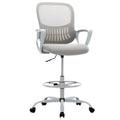 Ergonomic Drafting Chair for Standing Desks with Adjustable Foot Ring
