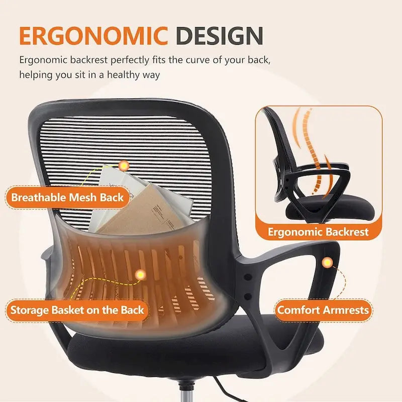 Ergonomic Drafting Chair for Standing Desks with Adjustable Foot Ring