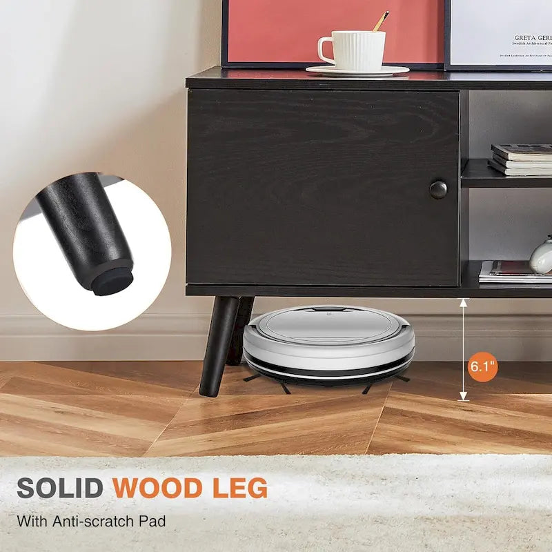 Mid-Century Modern TV Stand for TVs up to 60 Inches with Storage