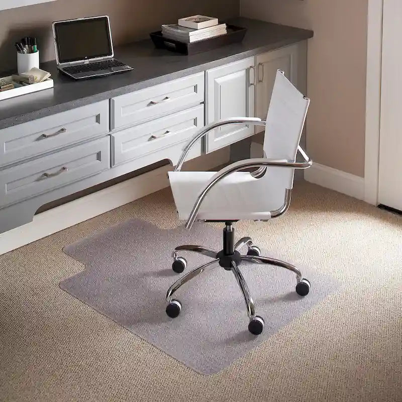 36 x 48 Carpet Chair Mat with Lip and Scuff and Slip Resistant Textured Top