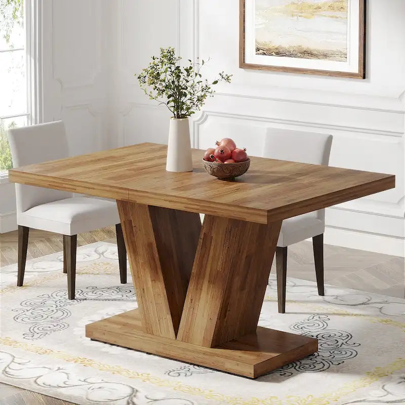 47-Inch Rectangular Farmhouse Dining Table for 4–6