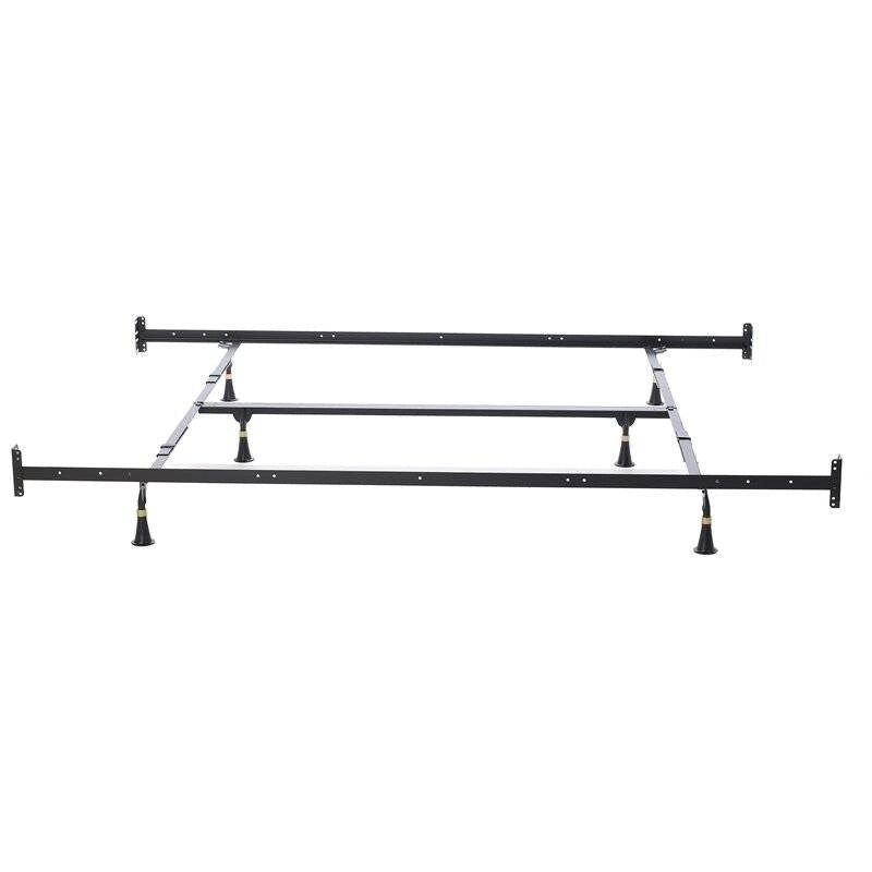 California King Steel Bed Frame with Headboard and Footboard Brackets