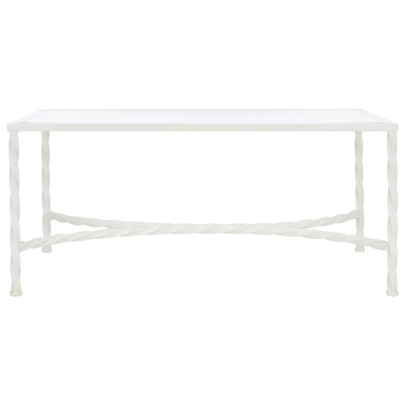 Glass Coffee Table with Decorative Frame - 40 W x 24 D x 18 H