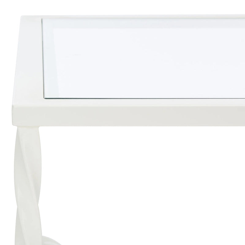 Glass Coffee Table with Decorative Frame - 40 W x 24 D x 18 H