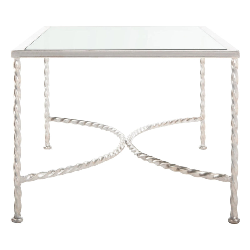 Glass Coffee Table with Decorative Frame - 40 W x 24 D x 18 H