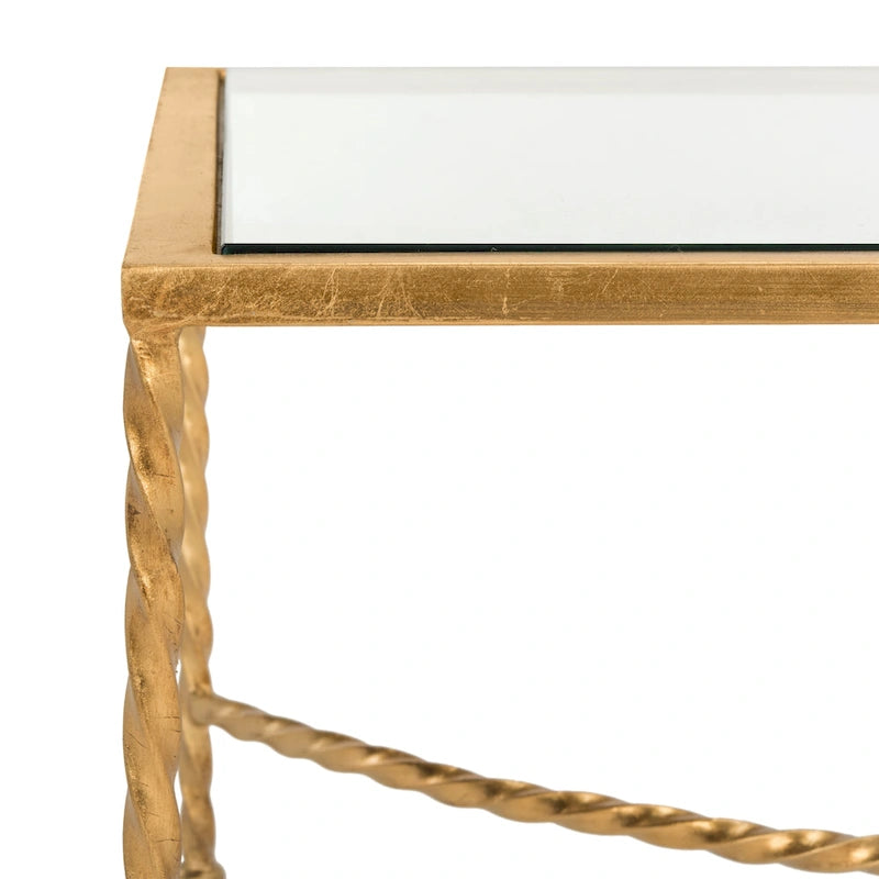 Glass Coffee Table with Decorative Frame - 40 W x 24 D x 18 H