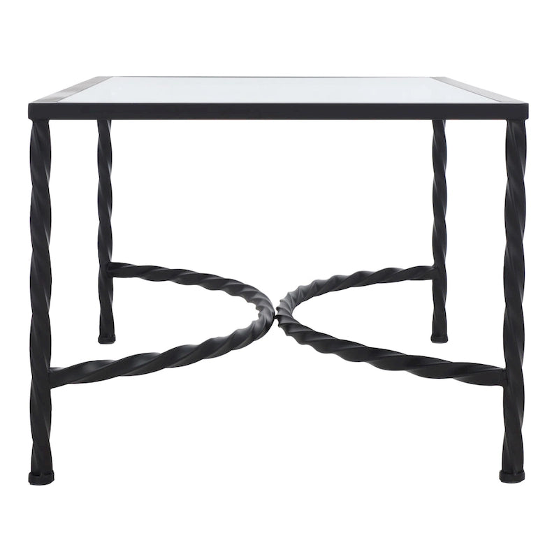 Glass Coffee Table with Decorative Frame - 40 W x 24 D x 18 H